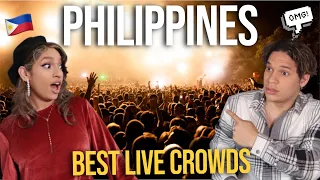 Latinos react to Philippines' MIND BLOWING LIVE MUSIC CROWDS! | Vol 5