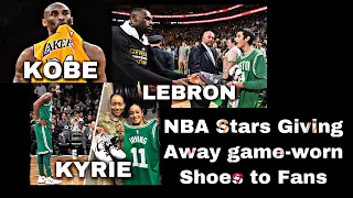 NBA Players Giving Away Game Worn Shoes to Fans (Kobe, LeBron, Kyrie & Giannis)