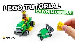 LEGO Lawn Mower Tutorial (2 Styles!)