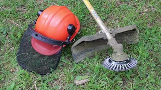 ADAPTER UNE BROSSE MÉTALLIQUE SUR UNE #DÉBOUSSAILLEUSE