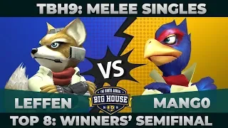 Leffen vs Mang0 - Top 8 Winners' Semifinals: Melee Singles - TBH9 | Fox vs Falco