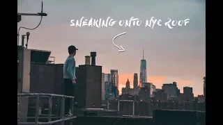 SNEAKING ONTO A NYC ROOFTOP | itsjohnli