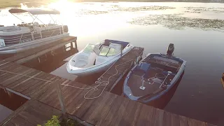 A Sunrise drone video on Lake Fox 8 21 23