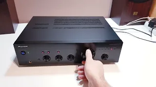 Pioneer A-10-K Stereo Integrated Amplifier (2012-17') sound Test after repair and maintenance