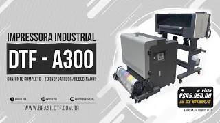 Impressora Industrial DTF - A300 / 2 Cabeças XP600