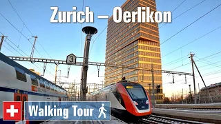 Zurich-Oerlikon, District 11 (4K) - Walking Tour Switzerland 🇨🇭