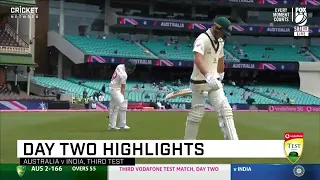 Late wicket boost australia after smith hundred | Vodafone test series 2020-21