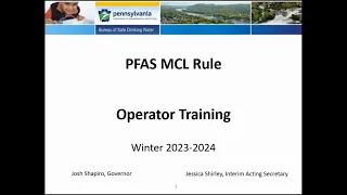 Lesson 1: PFAS MCL Rule Training - Introduction