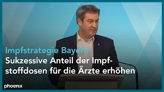 Bayern: Pressekonferenz mit Markus Söder