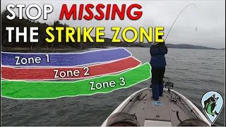 Bass Fishing Strike Zones Explained | Boat Positioning and Casting Angles When Fishing Down the Bank