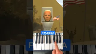 america Toilet Meme Song 🚽🇺🇸 Piano Tutorial