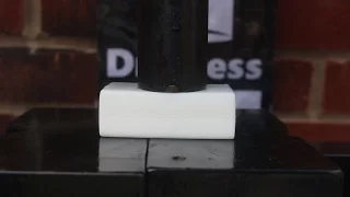 Crushing A Bar Of Soap With Hydraulic Press!