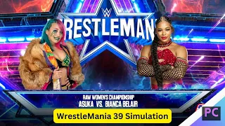 WrestleMania 39 Bianca Belair vs Asuka Raw Women's Championship WWE 2K23 Gameplay [60 FPS]