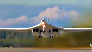 Tu-160 The most powerful epic take-off at all afterburners