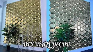 DIY WALL DECOR MADE OUT OF PAPER PLATES • RENTER FRIENDLY WALL DECOR • 3D WALL DECOR • TARGET DIY