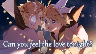 Nightcore - Can You Feel The Love Tonight (Switching Vocals) - (Lyrics)