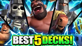 TOP 5 BEST DECKS IN CLASH ROYALE for OCTOBER 2021!! 🏆