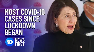 NSW Tightens COVID-19 Restrictions After Highest Case Spike In Sydney Lockdown | 10 News First