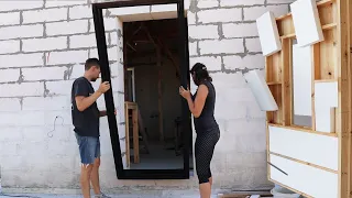 Great Homemade Door for the harsh winter | Building house ►6