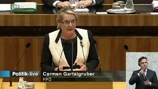 Carmen Gartelgruber zur Regierungserklärung Faymann II - Frauen