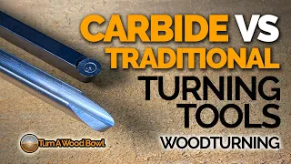 Carbide Turning Tools VS Traditional Bowl Gouge HSS Video