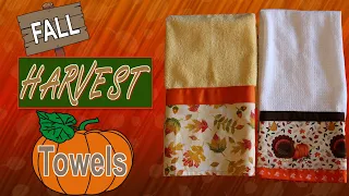 DIY Fall Towels | The Sewing Room Channel