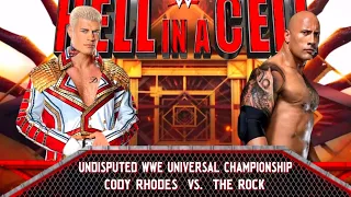 WWE2K24 Cody Rhodes VS The Rock Match Gameplay!