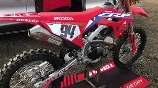 2022 CRF 450R : Akrapovic titanium exhaust sound