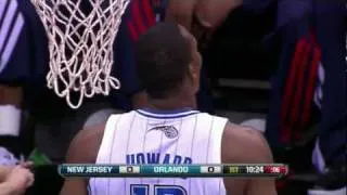 Dwight Howard blocks Okur's shot into oblivion (Dec 29, 2011)