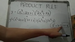 How to get the derivative using PRODUCT RULE| Jeff Aguilar