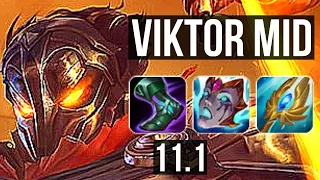 VIKTOR vs RUMBLE (MID) | 10/0/5, Rank 3 Viktor, Legendary | NA Grandmaster | v11.1