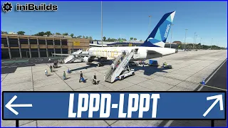 LIVE MSFS | iniBuilds Ponta Delgada | Real World Azores OPS to Lisbon | Fenix A320 V2