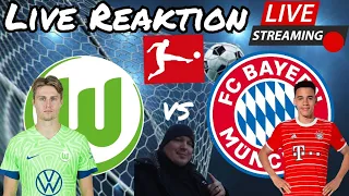 Live Reaktion 1.Bundesliga VFL Wolfsburg gegen FC Bayern München 19.Spieltag (05.02.2023)