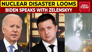 Joe Biden Speaks With Volodymyr Zelenskyy Over Russian Attack On Ukraine Nuclear Power Plant