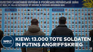 UKRAINE-KRIEG - KIEW: 13.000 tote ukrainische Soldaten im Kampf gegen russische Invasoren