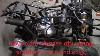 How to fix chinese atv wiring. No wiring, no spark, no problem.