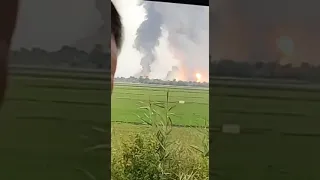 Видео детонации склада БК в Крыму