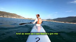 On Board Demo! HOW TO CATCH A WAVE ON A SURFSKI.