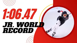 Jordan Stolz - 1000m Jr . World Record