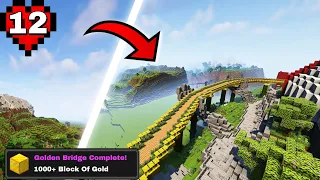 I Build Golden Bridge in Minecraft Hardcore
