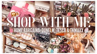 SPRING SHOP WITH ME! NEW IN HOME BARGAINS, TESCO HOME, DUNELM & TK MAXX