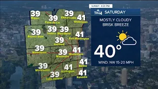 Snow showers continues Saturday