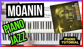 █ Moanin JAZZ  Piano tutorial  █ Cómo tocar el tema de   Bobby Timmons🎹  ( Art Blakey )