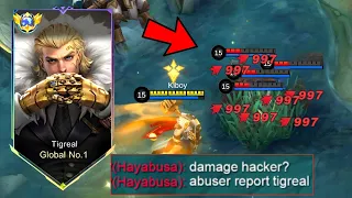 TIGREAL NEW LIFESTEAL AND DAMAGE CHEAT BUILD | NEW INSANE TRICK TO DOMINATE - Mobile Legends