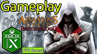 Assassin's Creed Brotherhood Xbox Series X Gameplay [FPS Boost] [The Ezio Collection]