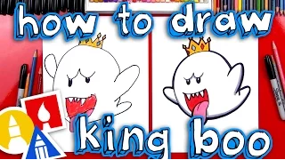 How To Draw King Boo From Mario