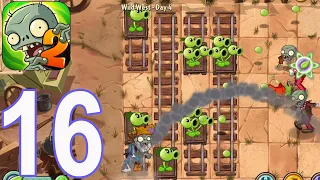 Plants vs. Zombies 2 - Gameplay Walkthrough Part 16 - Wild West 1-5 Day(iOS, Android)