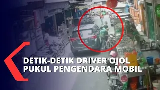 Pengendara Mobil Dipukuli Driver Ojol di Medan Terekam CCTV, Polisi Kantongi Identitas Pelaku