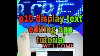 Led show tw 2016 tutorial for p10 display board.