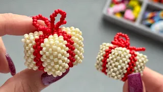 Tutorial 3D beaded gift step by step